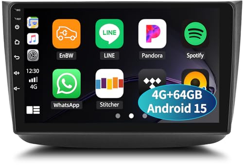 Android 15, 4G+64G GOHHDL Radio Coche 2Din para Mercedes-Benz Viano 2004-2011/Vito 2010-2015 con Carplay Android Auto, 10.1 Pulgadas Pantalla Radio Coche 2Din con GPS Navi WiFi BT FM/RDS SWC + Cámara