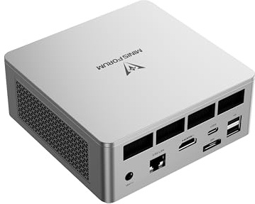 MINIS FORUM Mini PC UM750L Slim, AMD Ryzen 5 7545U 6-Core 12-Thread-Prozessor bis zu 4,9 GHz, AMD Radeon 740M, 16 GB LPDDR5 / 1 TB SSD, HDMI/DP/USB4/2,5G RJ45, Wi-Fi6E, BT5.2