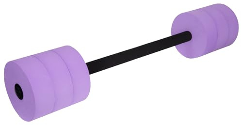 BOOSTEADY Aquatic Exercise Pool Noodles Barbell Water Barbell Pool Resistance Aquatic Fitness 1 Long Barbells High-Density EVA Foam Pool Weights for Water Aerobics Weight Loss