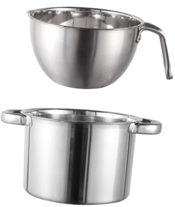 Jiuvaso Pentola per Sciogliere La Al Cioccolato, Bagnomaria, Ciotola per Mescolare, Facile Da Pulire.