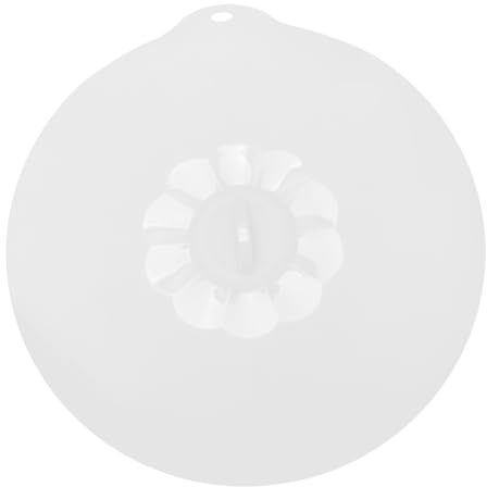 Didiseaon Extra Large Round Food Grade Silicone Sealing Lid Bowl Pan Cover Suction Seal for Fresh Food Storage and Kitchen Use, Semi- White