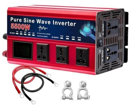 Onda Sinusoidale Convertitore Corrente Inverter A Onda Sinusoidale Pura Da 4000 W 5000 W 5500 W 12 V 220 V CC 12 V/24 V Convertitore Tensione CA 220 V Inverter Solare Per Auto(5500W 24V 220V)