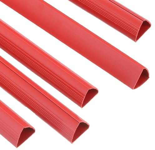 PATIKIL 30Stk Bindestreifen 20x25mm Bindestreifen Rutschfester Griff 220 Blatt Kapazität A4 Größe Ordner Präsentationsordner Für Studium Büro Berichtsheft Lebenslauf Rot