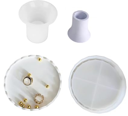 Juego De 2 Moldes Silicona Para Bandejas Redondas Encaje Ideal Proyectos Manualidades Y Agregar Individual A Las Experiencias Gastronómicas Molde Silicona