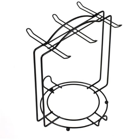 DEARMAMY Porta Tazzine e Piattini in Acciaio Inossidabile Posti Supporto Verticale Stabile e Decorativo per Tazze da Caffè Organizer Portabicchieri Resistente e Sicuro per Cucina e Regalo