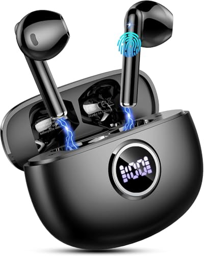 Drsaec Bluetooth Kopfhörer, 6D Tiefer Bass In Ear Kopfhörer Kabellos Bluetooth 2026 Neu 40Std Kabellose Kopfhörer mit 4 ENC Mic, Noise Cancelling Ear Buds, USB-C, IP7 Wasserdicht Sport Ohrhörer