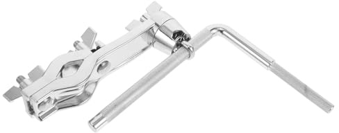 BESPORTBLE Soporte para Cencerro con Abrazadera de Extensión para Bombo y Diversos Instrumentos de Percusión, Estructura Estable y Material Metálico Portátil para Varias Ocasiones