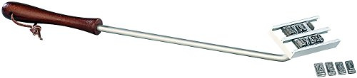 infactory Grillstempel: BBQ Brandeisen mit wechselbaren Buchstaben (Grill Brandeisen, BBQ Brenneisen, Holz)