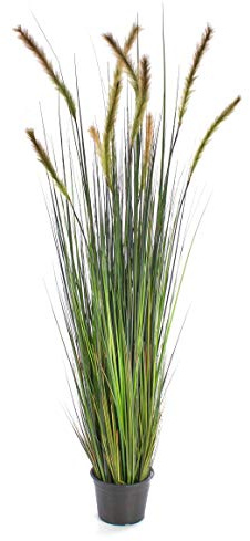 artplants.de Künstliches Fuchsschwanzgras im Topf, 150cm - Kunstgras - Dekogras