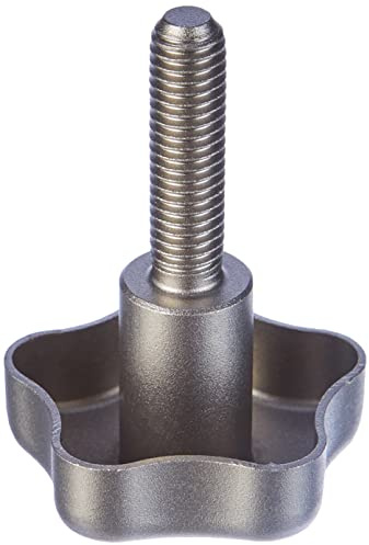 Ganter Normelemente | Rostfritt stål – stjärnhandtagsskruv – GN 5334-40-M8-30 | matt strålad | 1 styck, handtagsdiameter d1: 40 mm; gänga: M8 x 30 mm