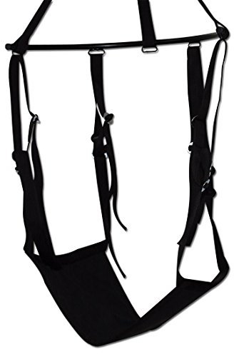 You2Toys Liebesschaukel - Sexschaukel für Paare, Love-Swing für die Decke, Erotik-Schaukel, belastbar bis 120 kg, verschiedene Sexpositionen, schwarz