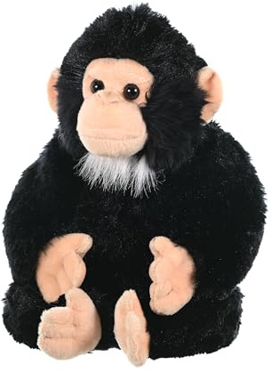 Wild Republic 15310 Republic 16521 Chimpancé de Peluches Plüsch Schimpanse, Cuddlekins Kuscheltier, Plüschtier, 30 cm