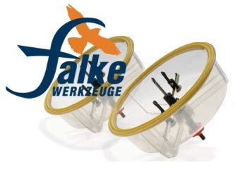 Falke Kreisschneider FKS-X PLUS (48-230 mm) | Universal für Holz, Kunststoff, Gipskarton etc.| Durchmesser stufenlos einstellbar - Mit Staubschutzhaube für Lochsägen