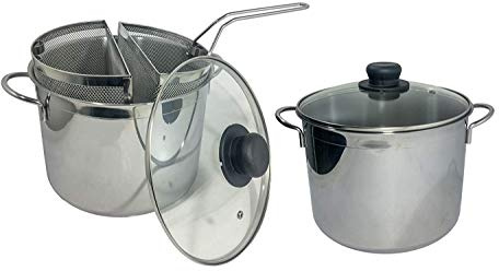 FRATELLI RIVADOSSI PENTOLA Pasta Duo CM. 24 Due CESTELLI E Coperchio INDUZIONE
