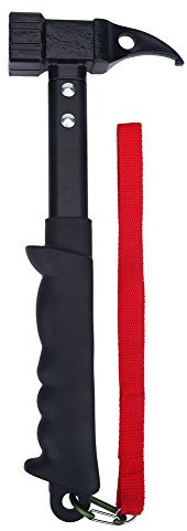 VGEBY Martelli da Carpentiere, Martello in Metallo ad Alta Resistenza con Impugnatura in Gomma Antiurto con estrattore per Cordino per telai da Campeggio Forniture Da Campeggio