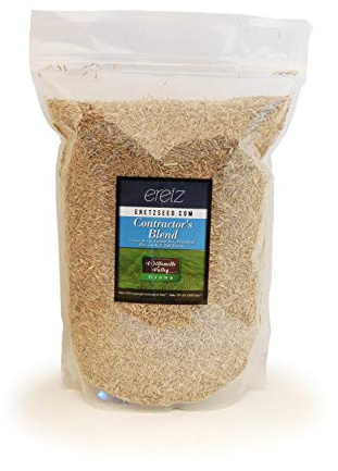 Contractor’s Grass Seed Blend by Eretz (5lb) - Choose Size! Willamette Valley, Oregon Grown. Premium, Number 1 Seeds Only! No Weed Seeds or Fillers