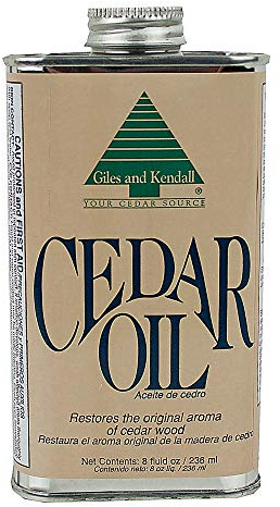 Cedar Oil - Giles and Kendall - Restores the Original Aroma of Cedar Wood, 8 oz
