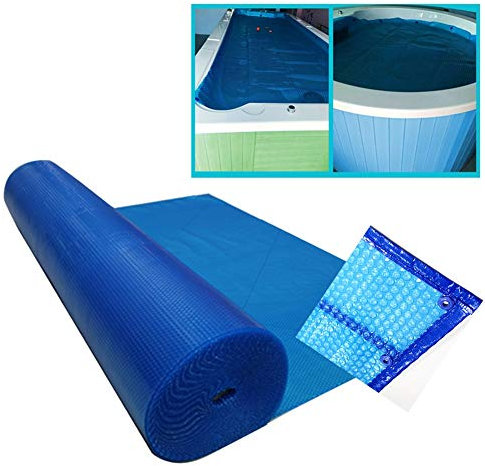 LJIANW Abdeckplane Solar Poolabdeckung Einfaches Set Regenfest Staub Poolabdeckung Pool Protector Mat zum Verdunstungsschutz (Color : 500 Micron-Blue, Size : 732 x 366CM)