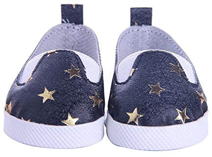 DUORUI Scarpe da Bambola Scarpe da Ginnastica Casual per bambole American Girl / New Born Baby Modello a stella da 18 pollici