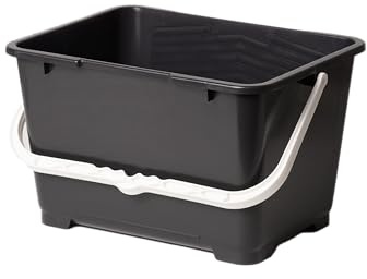 Seau rectangulaire pour Peinture et Peinture de qualité Professionnelle de 14 l Noir