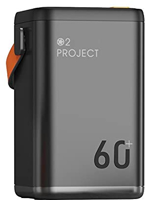 Tumnea Power Bank 60000mAh Fonction de Charge Rapide Powerbank Grande capacité, Quatre Ports USB Mobile Powerbank Outdoor Portable 36W Stockage d'énergie Powerbank Gris