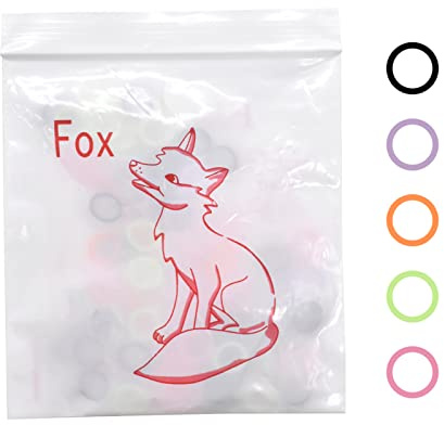 RZJZGZ Lot de 2 (200 pièces) d'élastiques dentaires orthodontiques multicolores en latex pour appareils dentaires, outils professionnels pour nœuds supérieurs, 127.6 g (0.6 cm)