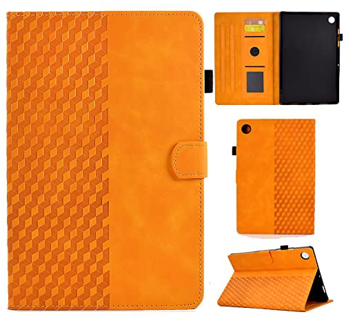 CASAFUNY Custodia Lenovo Tab M10 Plus (3rd Gen) 10.6 Pollici, Custodia Protettiva Magnetica Cover Ultra Sottile con Auto Sonno/Sveglia per Lenovo Tab M10 Plus 3a Generazione(TB128FU/TB125FU),Arancione