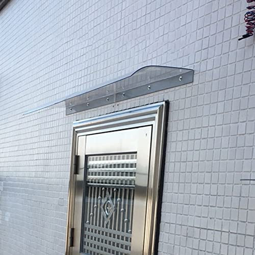 Fenstermarkise, Türüberdachung, Regenschutz, Außenmarkise, Haustürüberdachung, Veranda-Markise, UV-Schutz vor Regen, Schnee, Sonnenlicht, solide Polycarbonatplatte, für Dach, Balkon, Garten (40 x 90 c