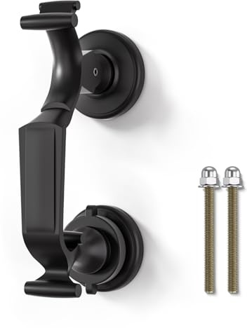 Bwintech 1 Pcs Black Doctors Design Heavy Duty Door Knocker For Front Door