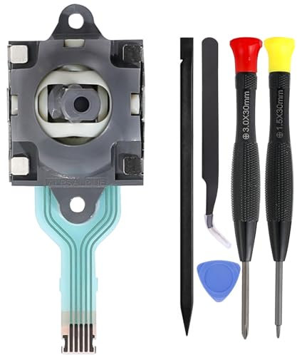 Ikpek 1 Pack Joysticks replacement for Asus ROG Ally RC71L Handheld Console, Joystick for GPD win3 Windows 10 Handheld Game Laptop Thumb Sticks 3D Analog Rod Replace Accessories with Repair Tools