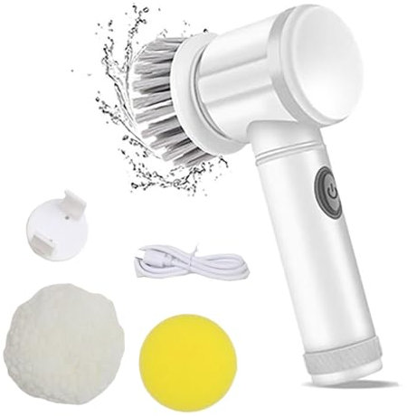 XBOKA Electric Scrubbers for Bathroom, Kitchen Handheld Power Cleaner with 6 Brush Head for Tile, Grout, Floor