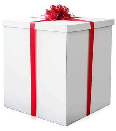 Extra große Geschenkbox, 71 x 71 x 71 cm, groß, Jumbo-Geschenkboxen mit Deckel, für große Geschenke, Geburtstagsüberraschung, besondere Anlässe, einzigartige Feiern, nicht für schwere Lagerung