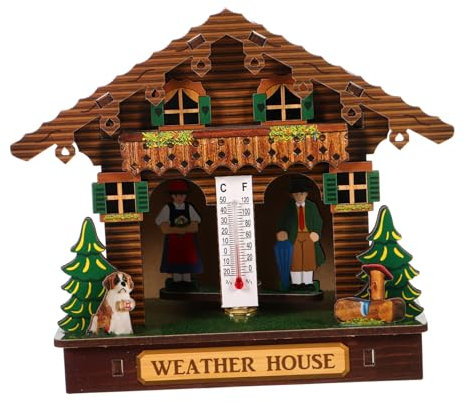 BCOATH Wandbarometer Hygrometer Genaues Temperatur-feuchtigkeitsmessgerät Für Garten Garage