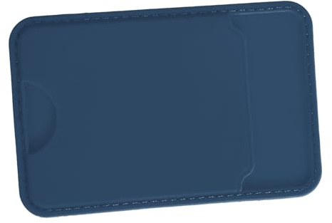 EPIGEIST Stick-on Cell Phone Wallet Card Holder for 12 Series, Blue Adhesive Credit Card Pouch, Slim Mobile Phone Back Pocket for Travel and Daily Use