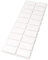 Adsamm® / 20 x self-adhesive felt pads/White / 0.79x1.57'' (20x40 mm) / rectangular / 0.138'' / 3.5 mm thick stick-on furniture felt glides/Furniture & Chair Glides