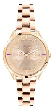 FURLA Damen Analog Quarz Uhr mit Edelstahl Armband R4253102518