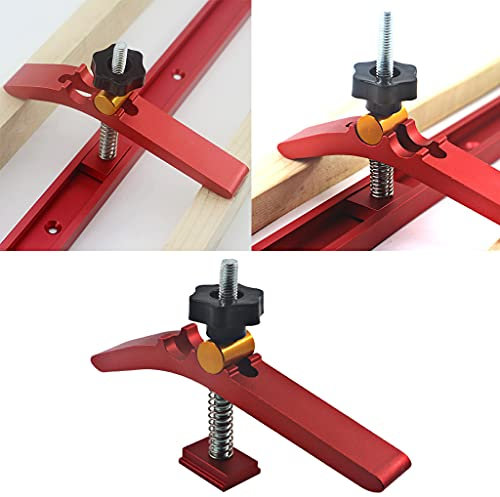 shiftX4 Multipurpose T-Track Hold Down Clamp, T Track Clamps for Woodworking and Metalworking