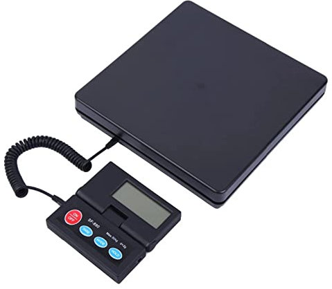 Brevvågar paketvåg brevvåg plattformsvåg 2 g-50 kg, elektronisk precisionsvåg digital våg med extern display 25 x 25 cm