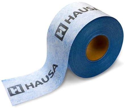 Hausa Dichtband PRO3 Abdichtband für Fliesen 120mm breit wasserdicht Dichtungsband für Innen- und Außenbereich Feuchtraum Abdichtung Sanitär Bad Dusche Terrassen Balkon Fugenband 10m