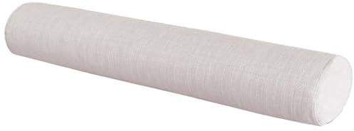 Rr tianshi Runder Bettlückenfüller, Zylinder-Kopfteil-Kissen für Kopf, Taille, Bein, runde, lange Nackenrolle, Lendenkissen, Bettlückenfüller für Bett, Sofa (12 x 12 x 180 cm, Weiß)