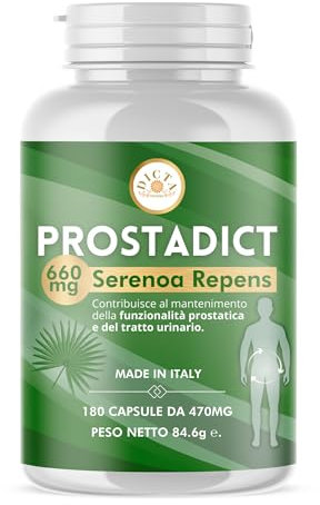 Serenoa Repens 660mg Saw Palmetto 180cps | Integratore Prostata Uomo con Estratto di Epilobio, Ortica e Pygeum per il Supporto delle Vie Urinarie Uomo