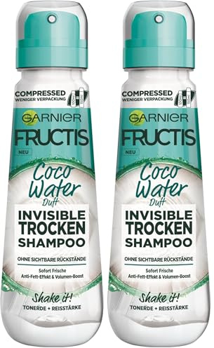 Garnier Fructis Invisible Trockenshampoo, Coco Water, 100 ml (2er Pack)