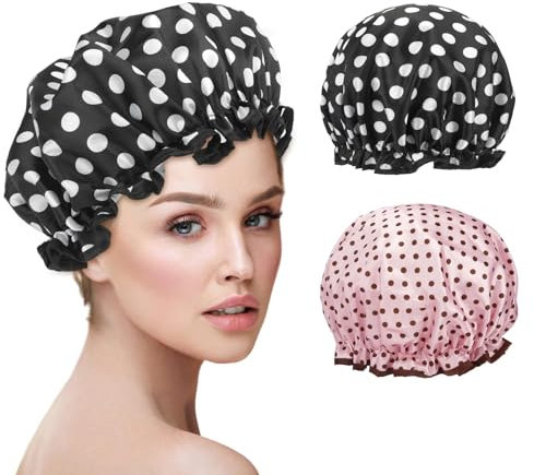 Cuffia Doccia Donna,Cuffia Per Doccia,Cuffie Doccia,Cuffia Capelli Doccia,Cuffia Capelli,Cuffia Da Doccia,Cuffia Per Doccia Donna,Cuffie Doccia Riutilizzabili,Shower Cap,Cuffie Capelli Doccia,2 Pezzi