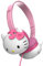 Hello Kitty 50th Anniversary Squishy Wired Headphones – Cute Over-Ear Design with Soft Squishy Earcups, Adjustable Fit, and Durable Build – Perfect for Kids, Fans, and Collectors