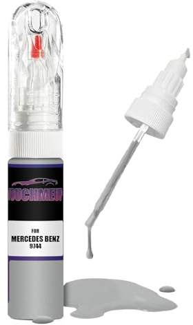 Lackstift-Set für Mercedes Benz Modelle 9744, brillantes Silber, Metallic, Pinsel, Kratzer-Chip-Fix-Set