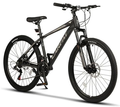 CARPAT SPORT 26 29 Zoll Mountainbike für Jungen, Mädchen, Damen und Herren, Scheibenbremse, 21 Gang-Schaltung, Aluminium Rahmen, Hardtail Fahrrad Jugendfahrrad MTB