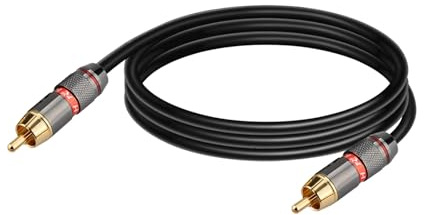 ROBAUN 0.3-20M 1PC Cables Male To Male Aux Cable Jack For Home Theater TV DVD CD Loudspeaker Box Power Amplifier(MM-RD,0.75m)