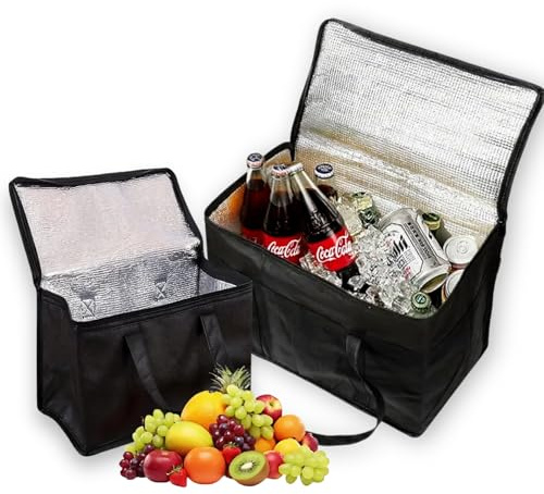 2 Pz Borsa Frigo Borsa Frigo Termica Borsa Da Viaggio Adatte Camping Pique Nique Lavoro Consegne