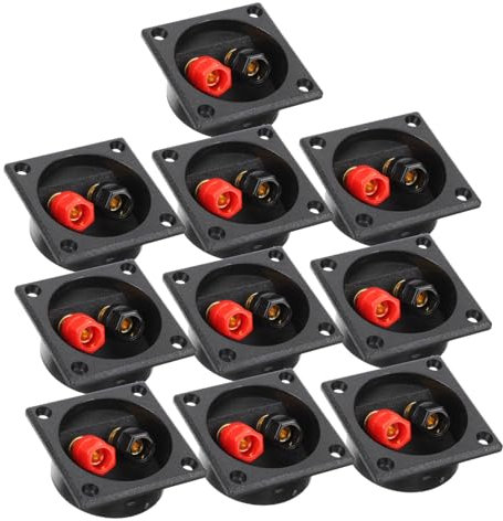 SHOWERORO 10pcs Audio Junction Box Terminal Connectors Car Speaker Wire Connectors Way Cable Speaker Terminal Plate Subwoofer Plate for Diy
