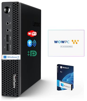 Lenovo ThinkCentre Micro Desktop, 16 GB DDR4 RAM, 512 GB SSD-Laufwerk, AMD Prozessor & Grafik, Dual-Display-Unterstützung, WLAN, Bluetooth, USB, RJ-45, Windows 11 Pro, Business-Grade, Home-Friendly
